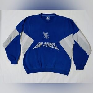 Vintage Starter Air Force Academy Falcons USAF Crew Neck Sweater Size XL